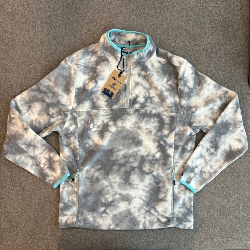 Chubbies Men's "The Dazed and Amused" 1/4 Zip Pullover‎ Fleece - Medium